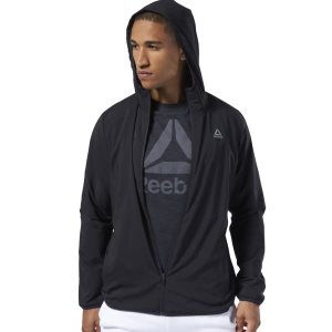 Reebok Training Essentials Woven Jacke Herren - Schwarz - DE 319-WBP